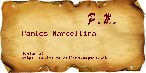 Panics Marcellina névjegykártya